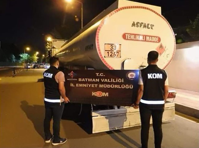 Batman’da 26 ton 424 litre kaçak akaryakıt ele geçirildi