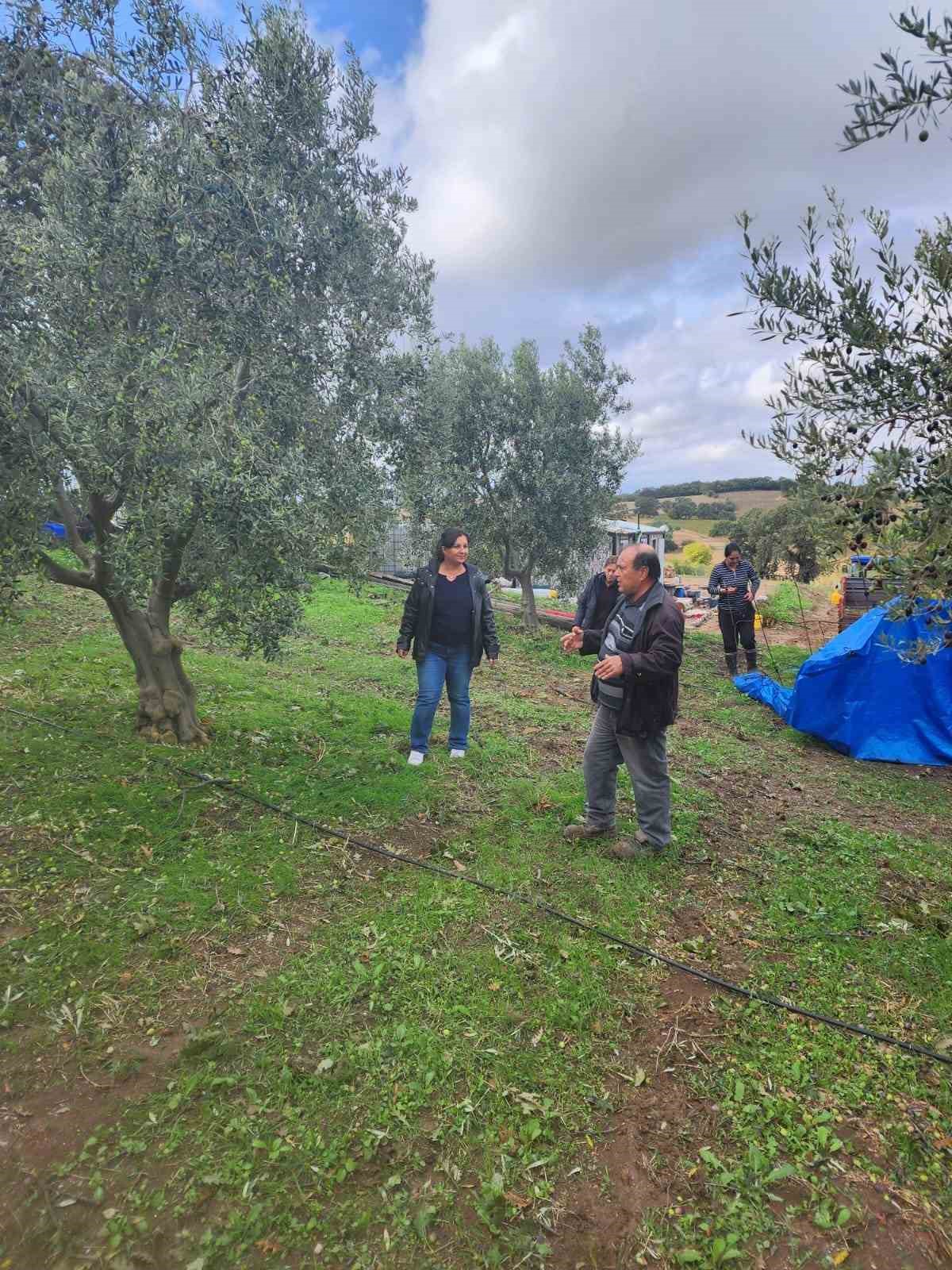 Biga’da dolu ve fırtınadan zarar gören köylerde hasar tespit çalışması yapıldı
