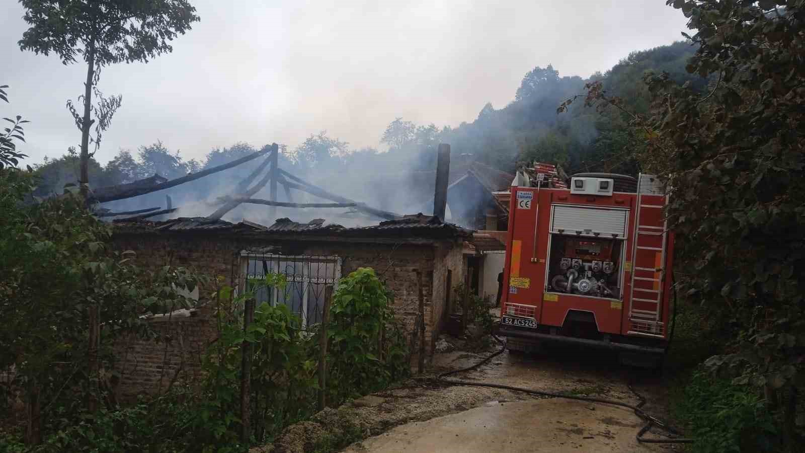 Ordu’da ev yangını
