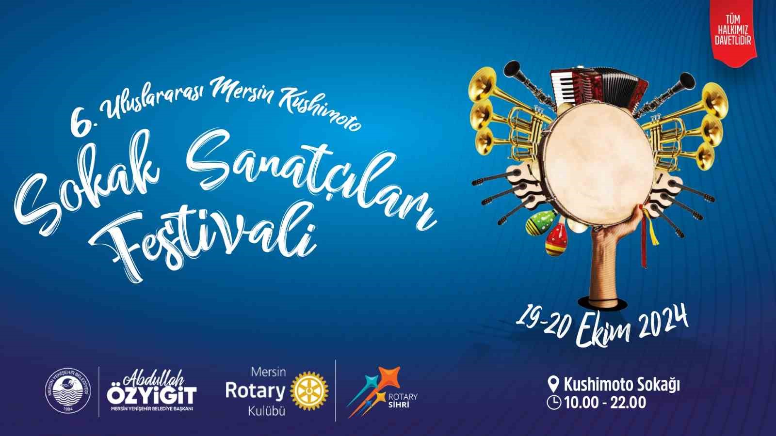 Mersin ’Kushimoto Sokak Sanatçıları Festivali’ ile renklenecek