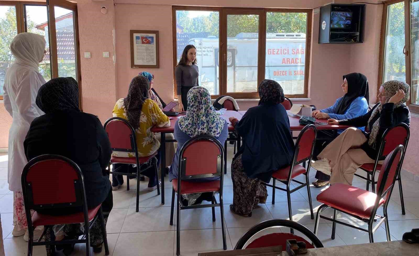 Köy halkına sağlık taraması