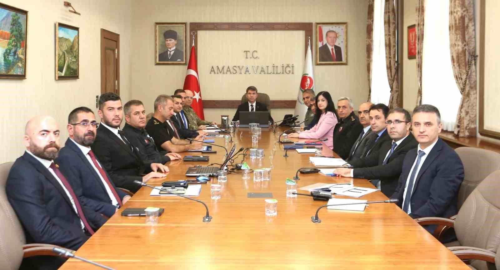 Amasya’da güvenlik ve asayiş masaya yatırıldı