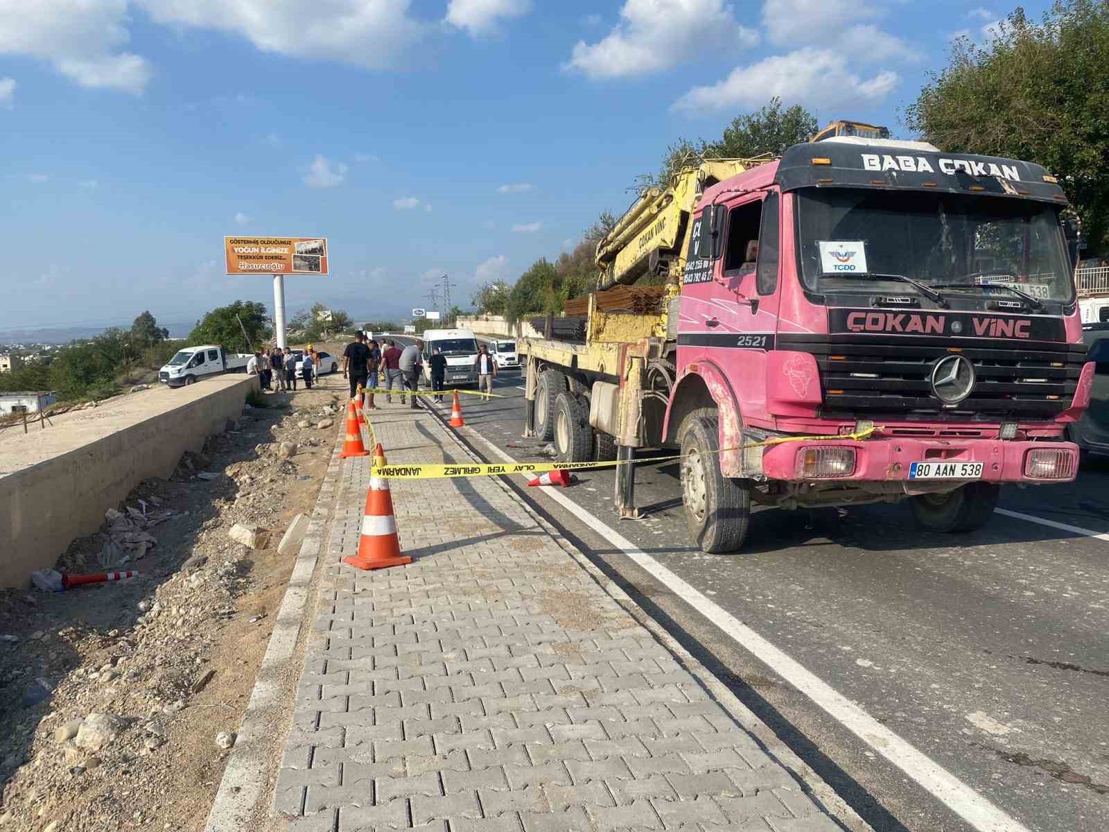 Osmaniye’de vincin çarptığı işçi hayatını kaybetti