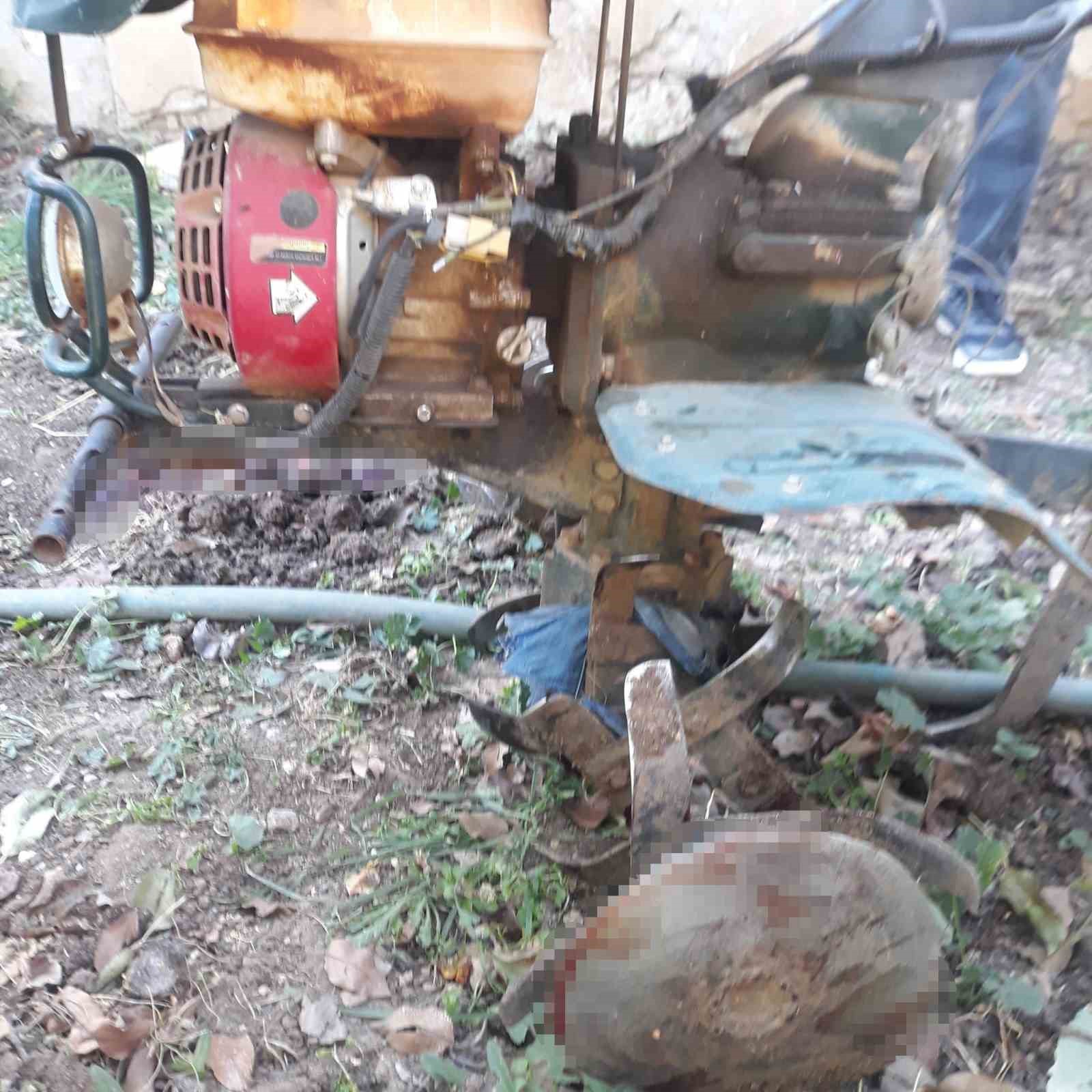 Ayağını &ccedil;apa makinesine kaptıran şahıs yaralandı
