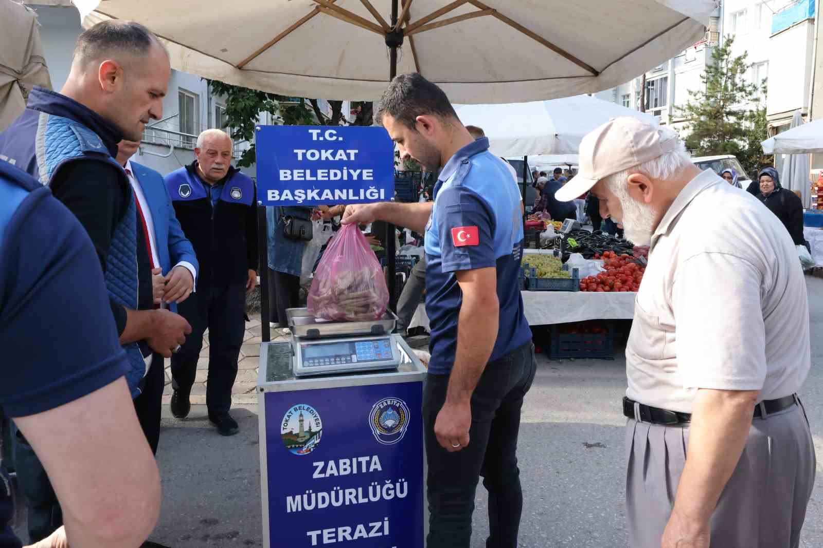 Tokat’ta pazar yerleri denetlendi