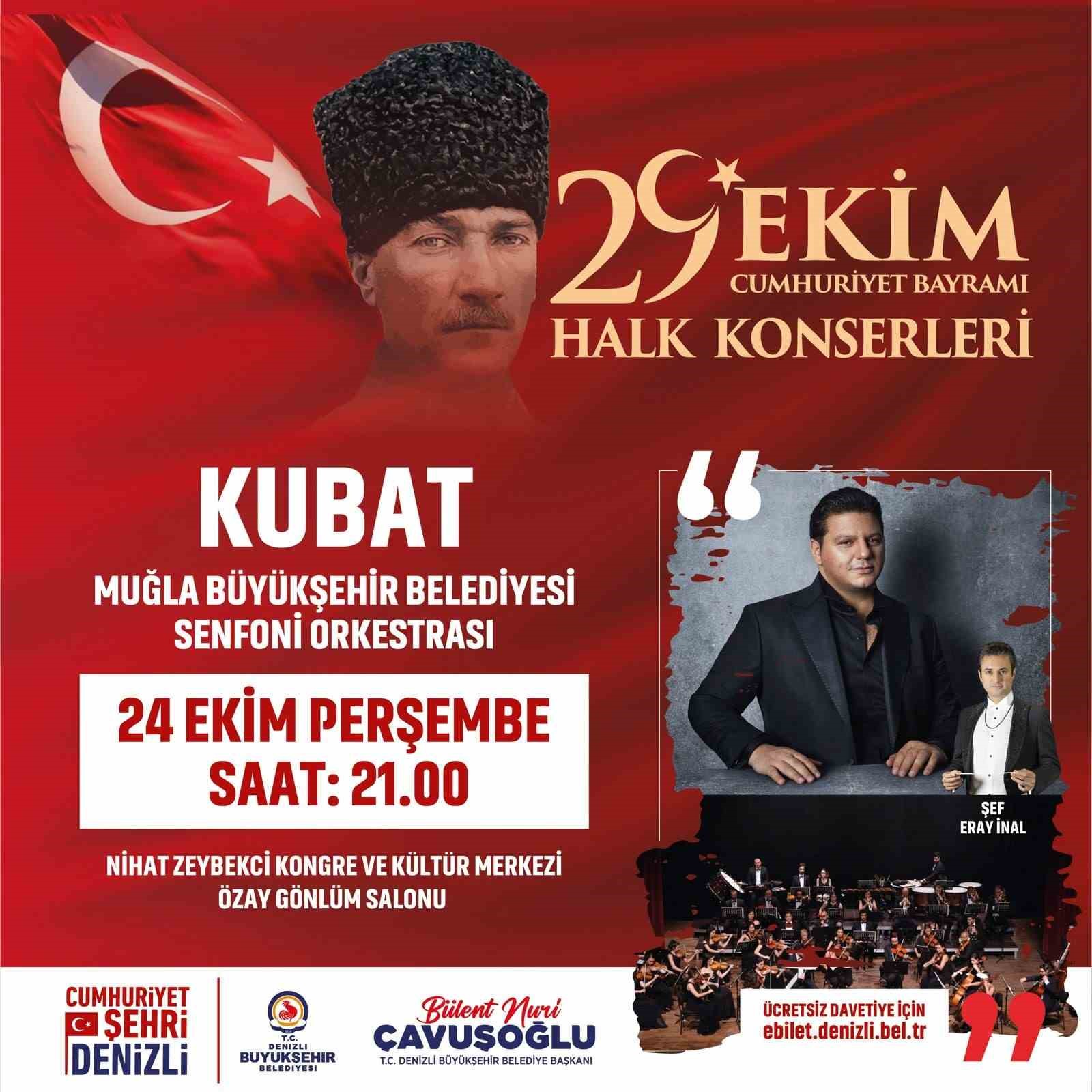 29 Ekim coşkusu Denizli&rsquo;de 9 g&uuml;n s&uuml;recek
