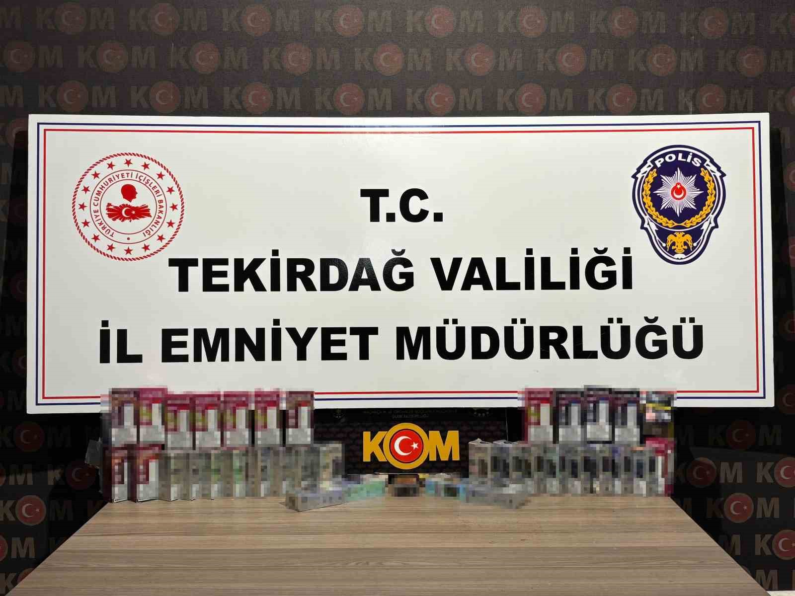 Tekirdağ’daki kaçakçılık operasyonunda 42 kişi hakkında yasal işlem başlatıldı
