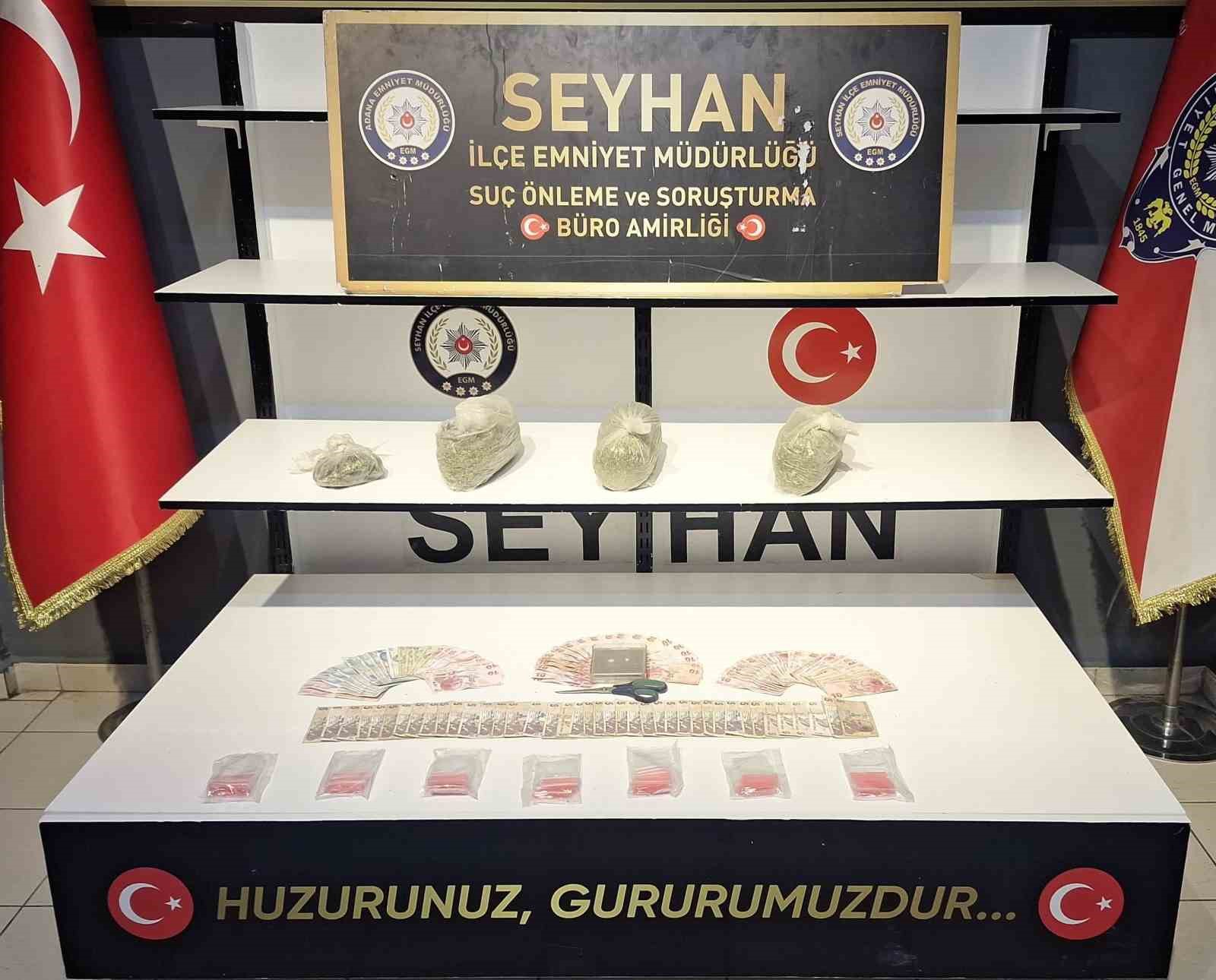 Seyhan polisi 1 kilo 992 gram esrar ele geçirdi
