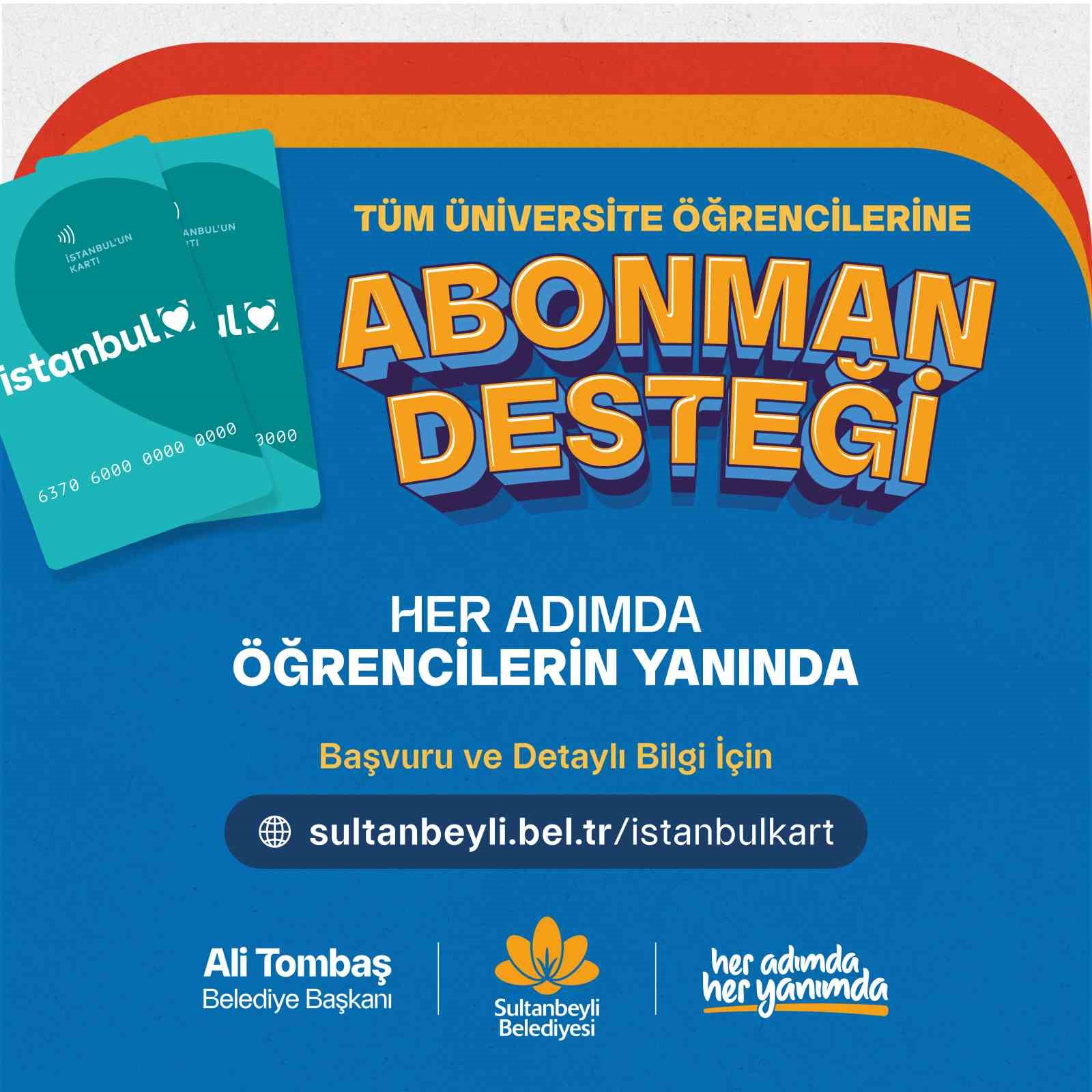 Başkan Tombaş’tan 2 bin 500 üniversiteliye abonman desteği
