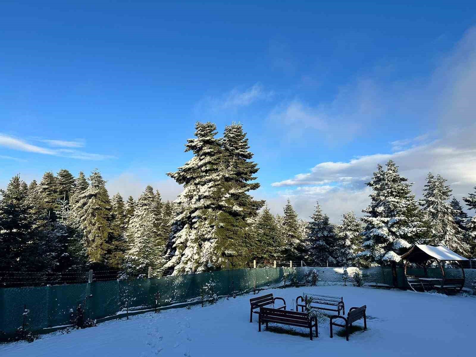 Bolu’dan kar manzaraları