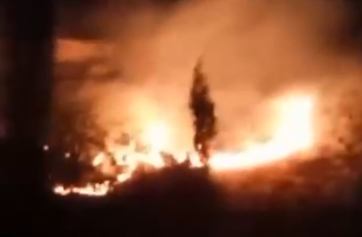 Kahramanmaraş’ta bahçe yangını