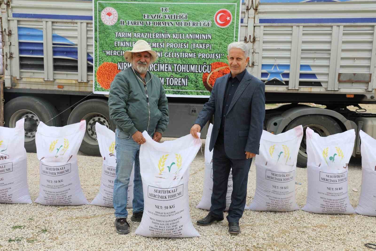 Elazığ’da çiftçilere yüzde 75 hibeli tohum desteği
