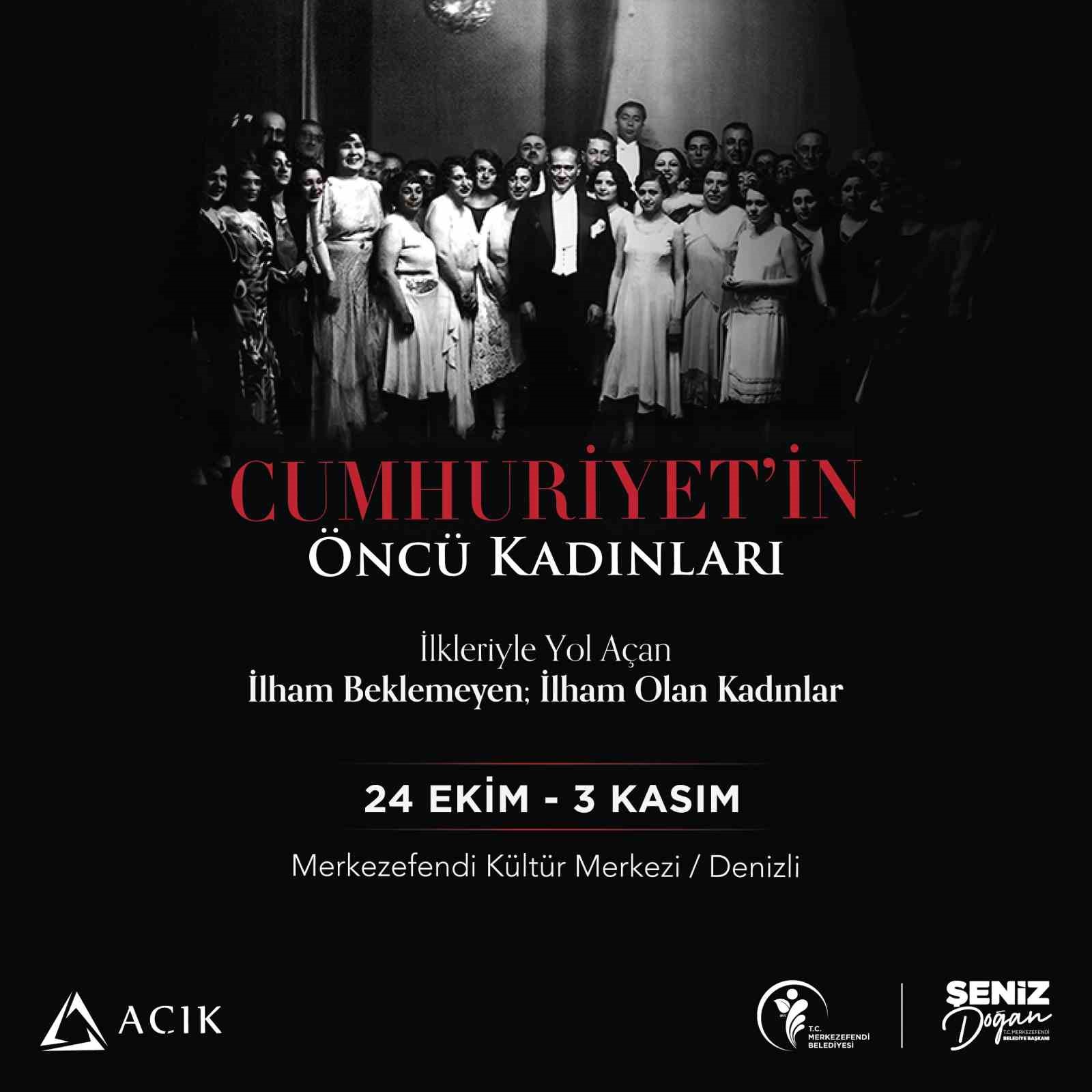 Merkezefendi, &lsquo;Cumhuriyet&rsquo;in &Ouml;nc&uuml; Kadınları Sergisi&rsquo; d&uuml;zenliyor
