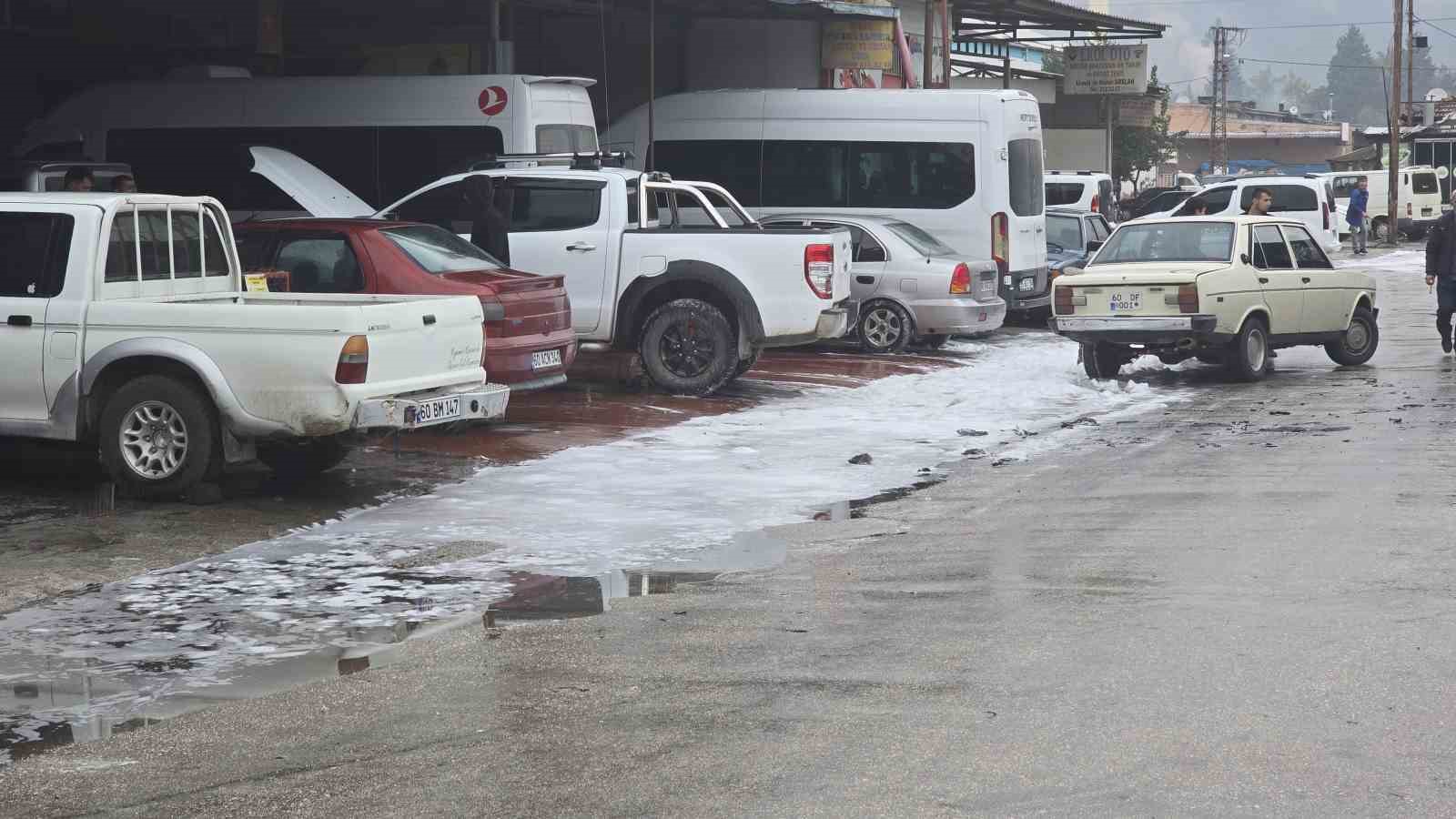 Tokat’ta muayeneye götürülen otomobil kül oldu
