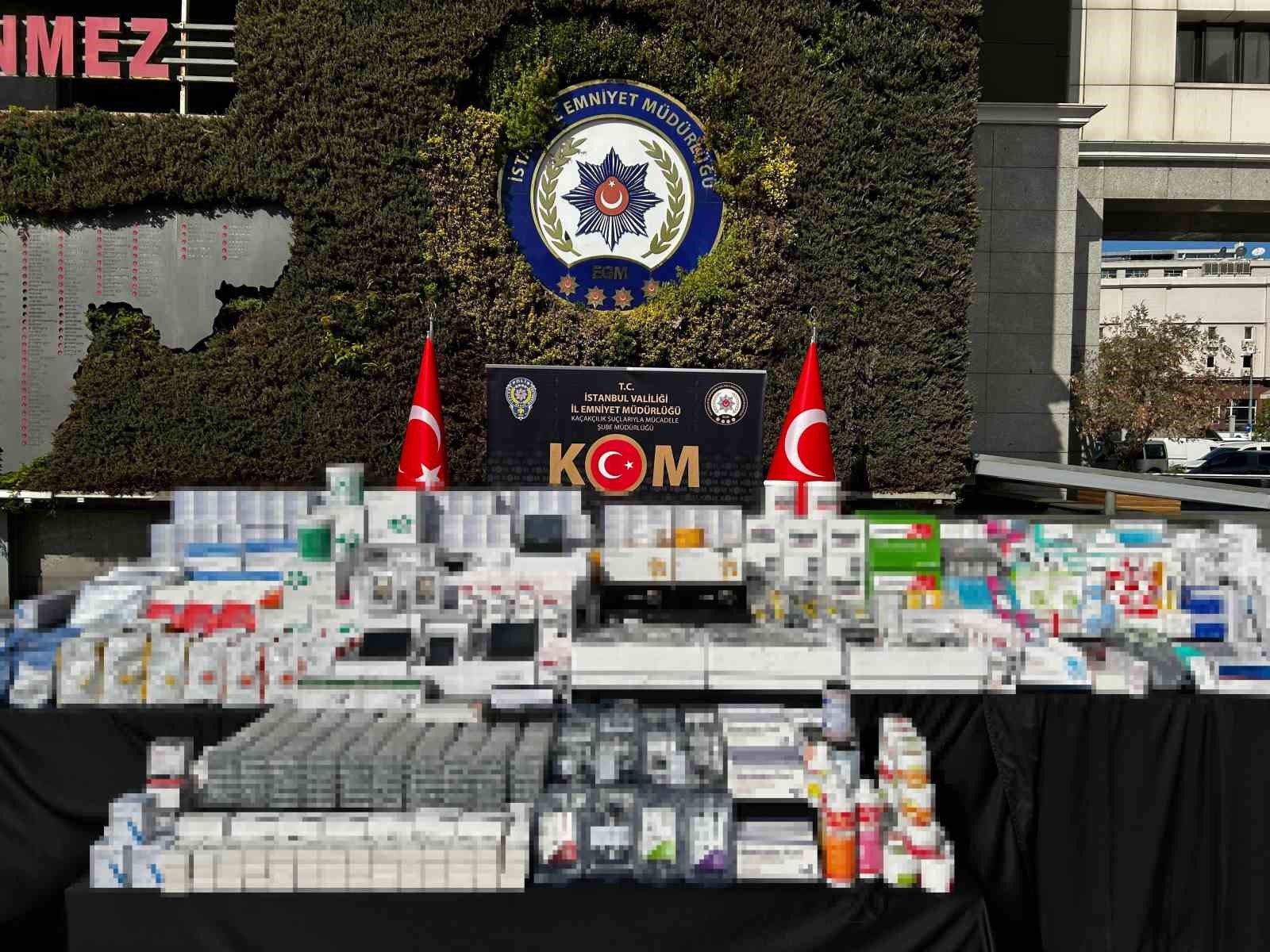 Bayrampaşa&rsquo;da ka&ccedil;ak diş malzemeleri operasyonu: 50 milyon lira değerinde tıbbi cihaz ve ila&ccedil; ele ge&ccedil;irildi
