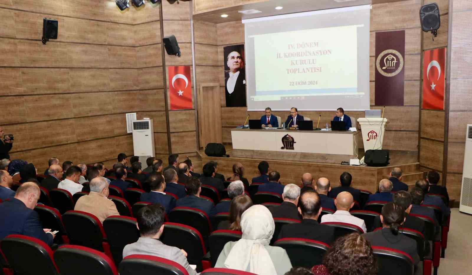 Siirt&rsquo;te İl Koordinasyon Toplantısı yapıldı
