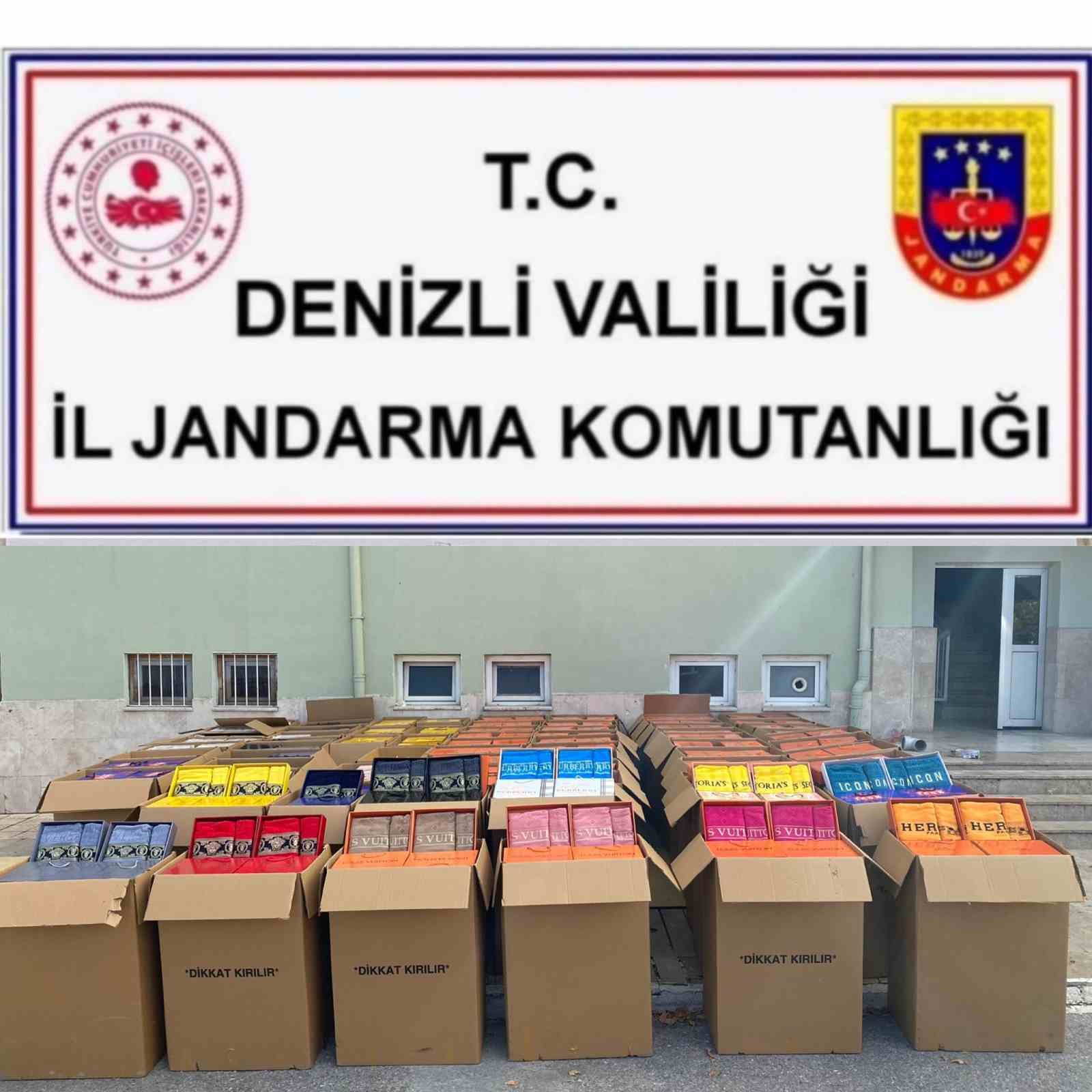 Denizli’de dünya markalarına ait 38 milyonluk lisansız ürün ele geçirildi
