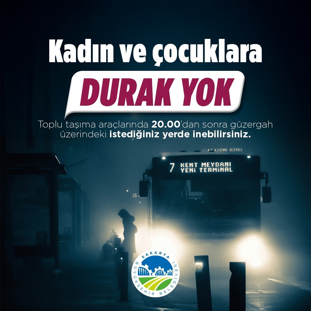 Sakarya’da kadın ve çocuklar için durak yok
