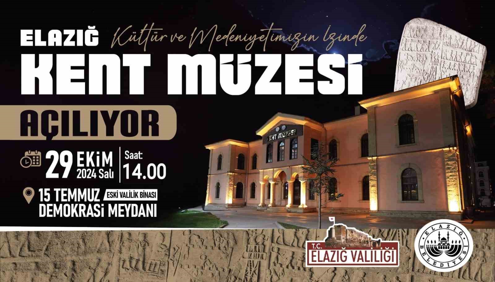 Elazığ Kent Müzesi 29 Ekimde açılıyor