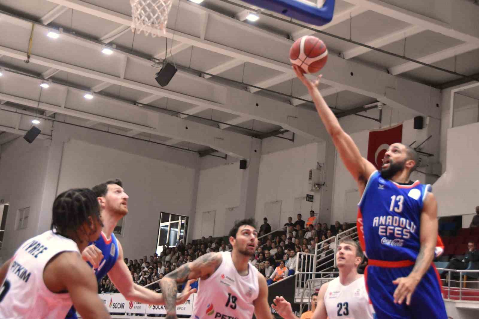 Basketbol Süper Ligi: Aliağa Petkimspor: 79 - A. Efes: 85