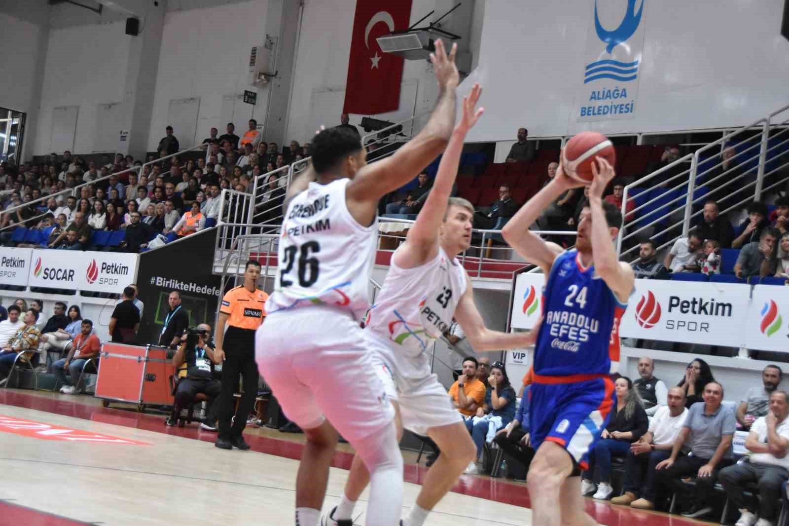 Basketbol Süper Ligi: Aliağa Petkimspor: 79 - A. Efes: 85
