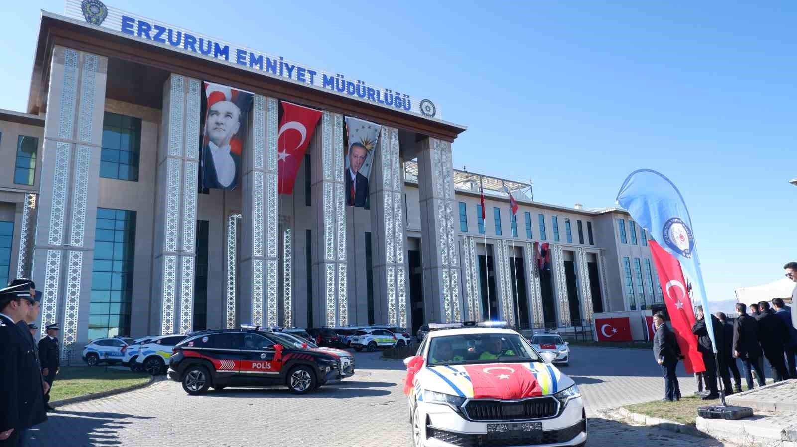 Erzurum polisine ara&ccedil; desteği

