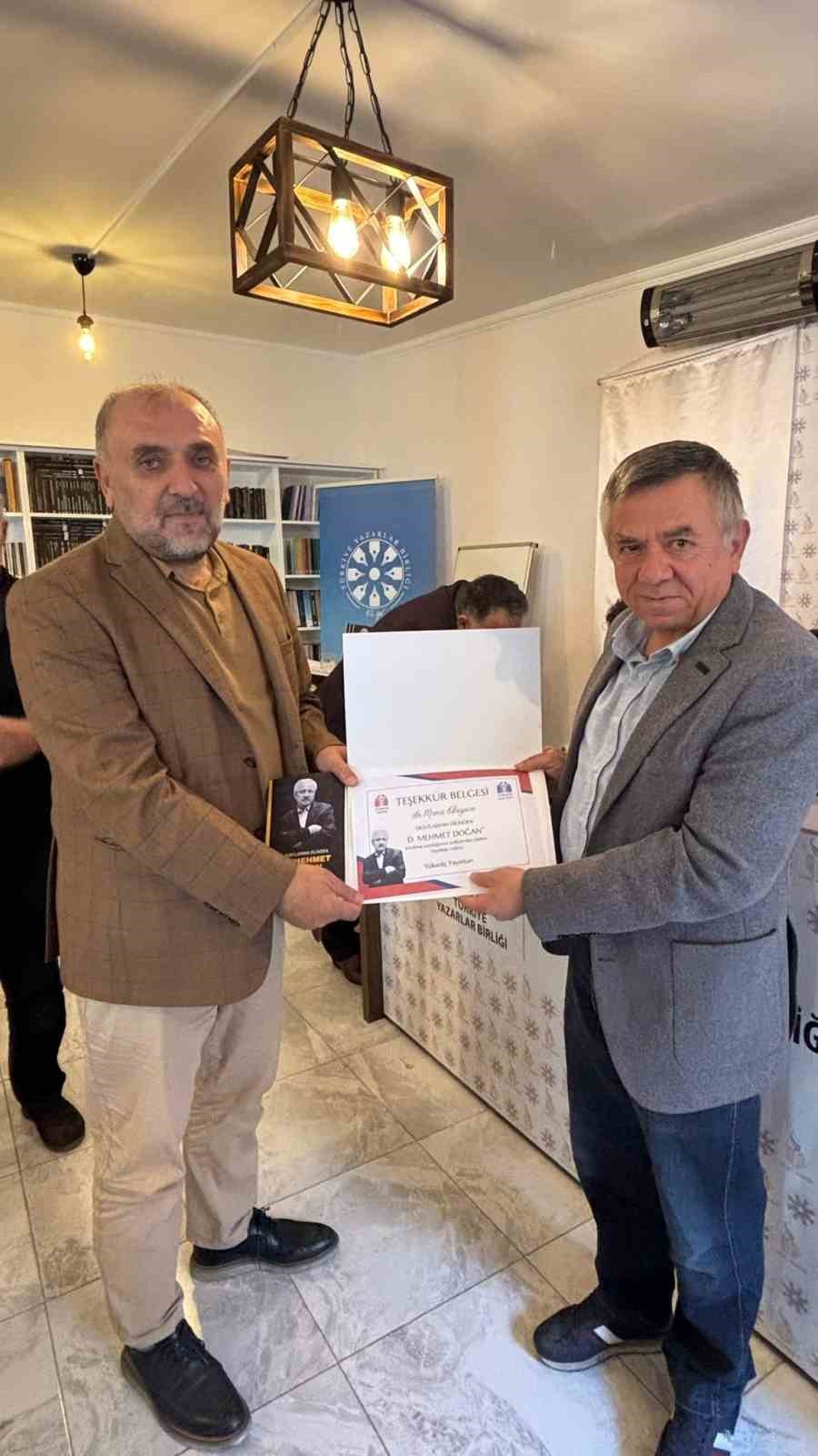 &ldquo;Dostlarının Dilinden Mehmet Doğan&rdquo; kitabı tanıtıldı
