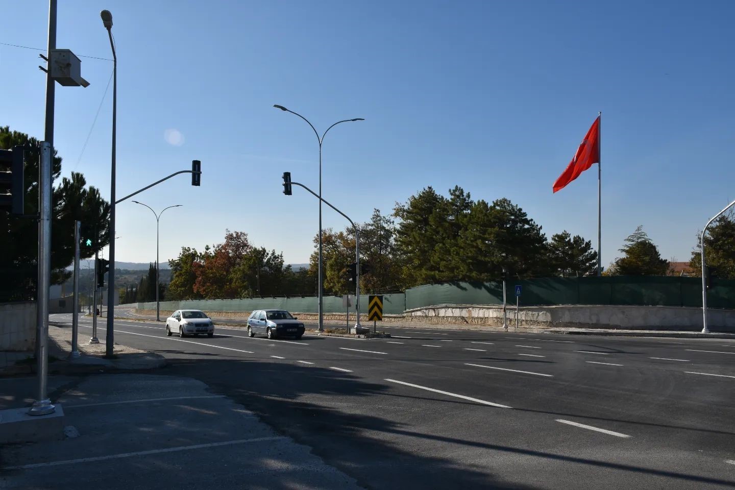 Ertuğrulgazi Türbesi yolunda trafik düzenlemesi
