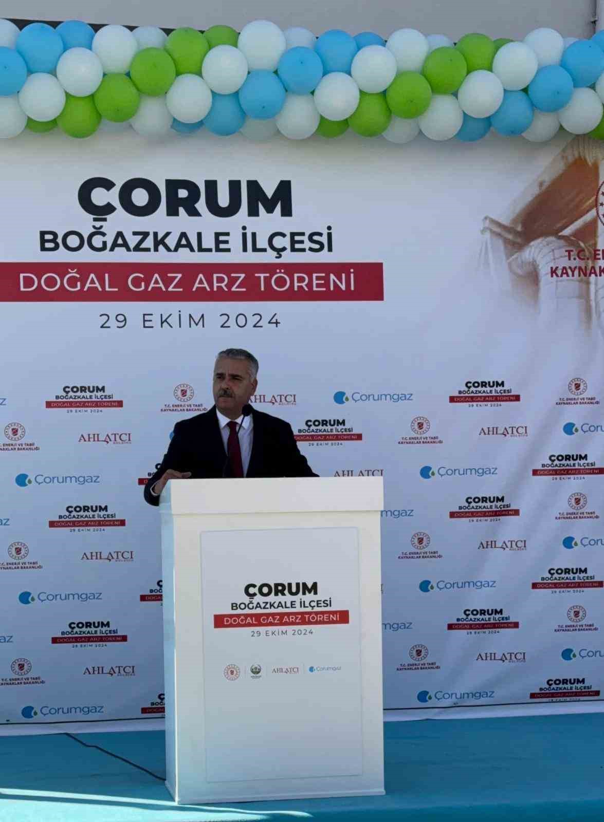 Çorum’un tüm ilçeleri doğal gazla buluştu
