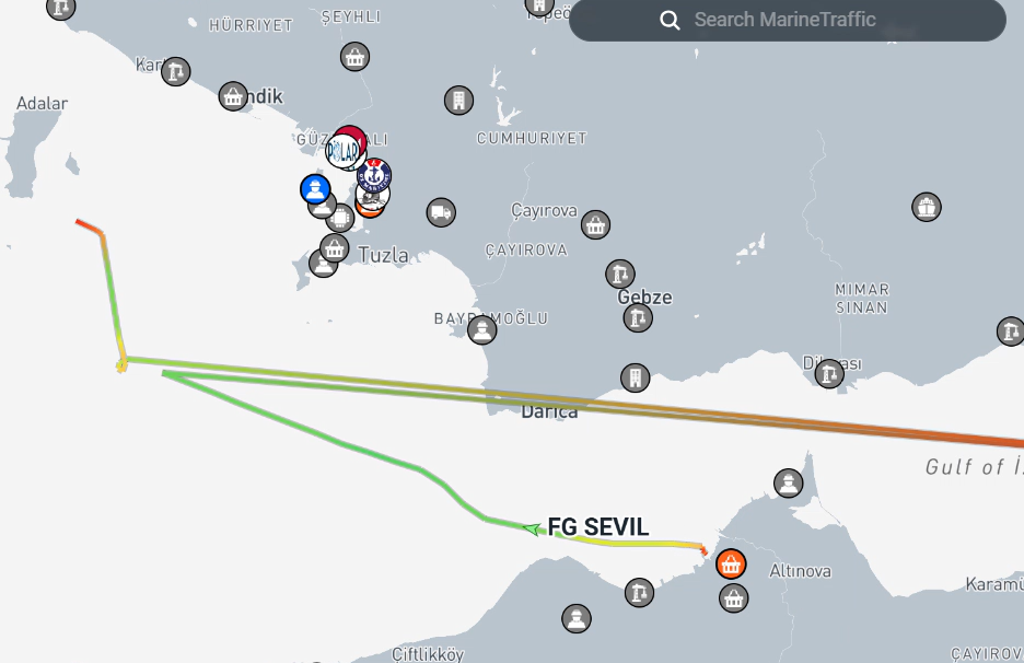 Marmara’da yanan geminin Yalova’da tersanede onarımı yapıldıktan sonra yola çıktığı ortaya çıktı
