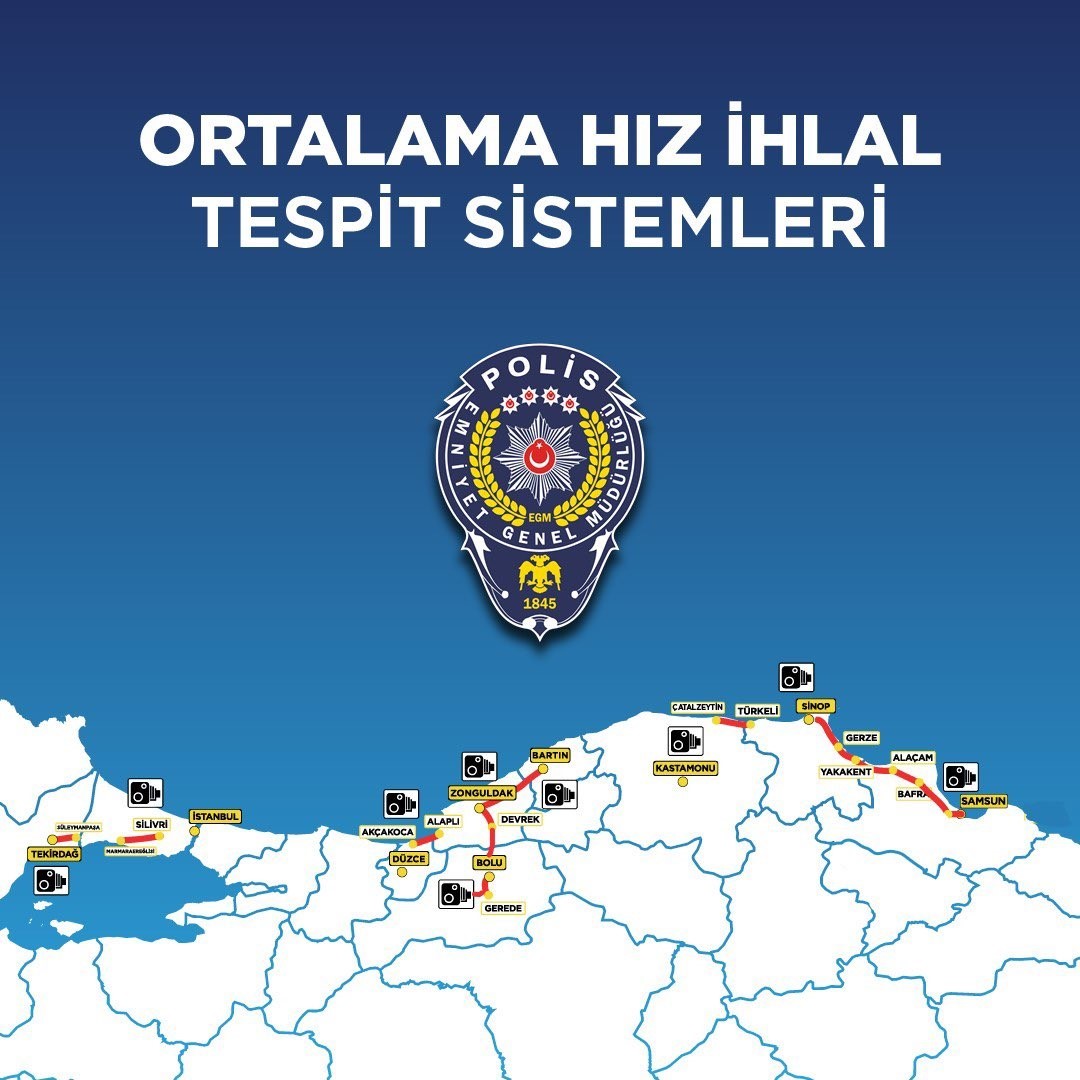 Zonguldak’ta ortalama hız denetimleri başladı