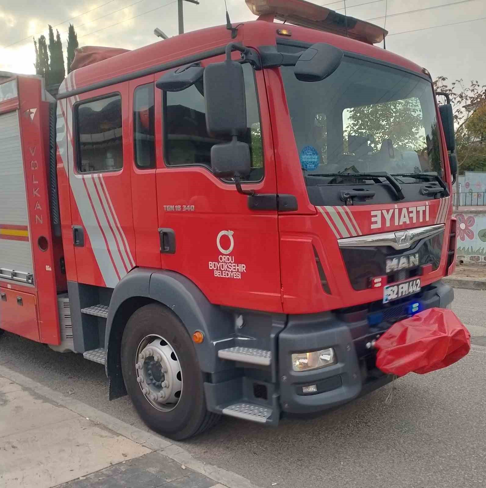 Ordu’da 2 katlı evde yangın
