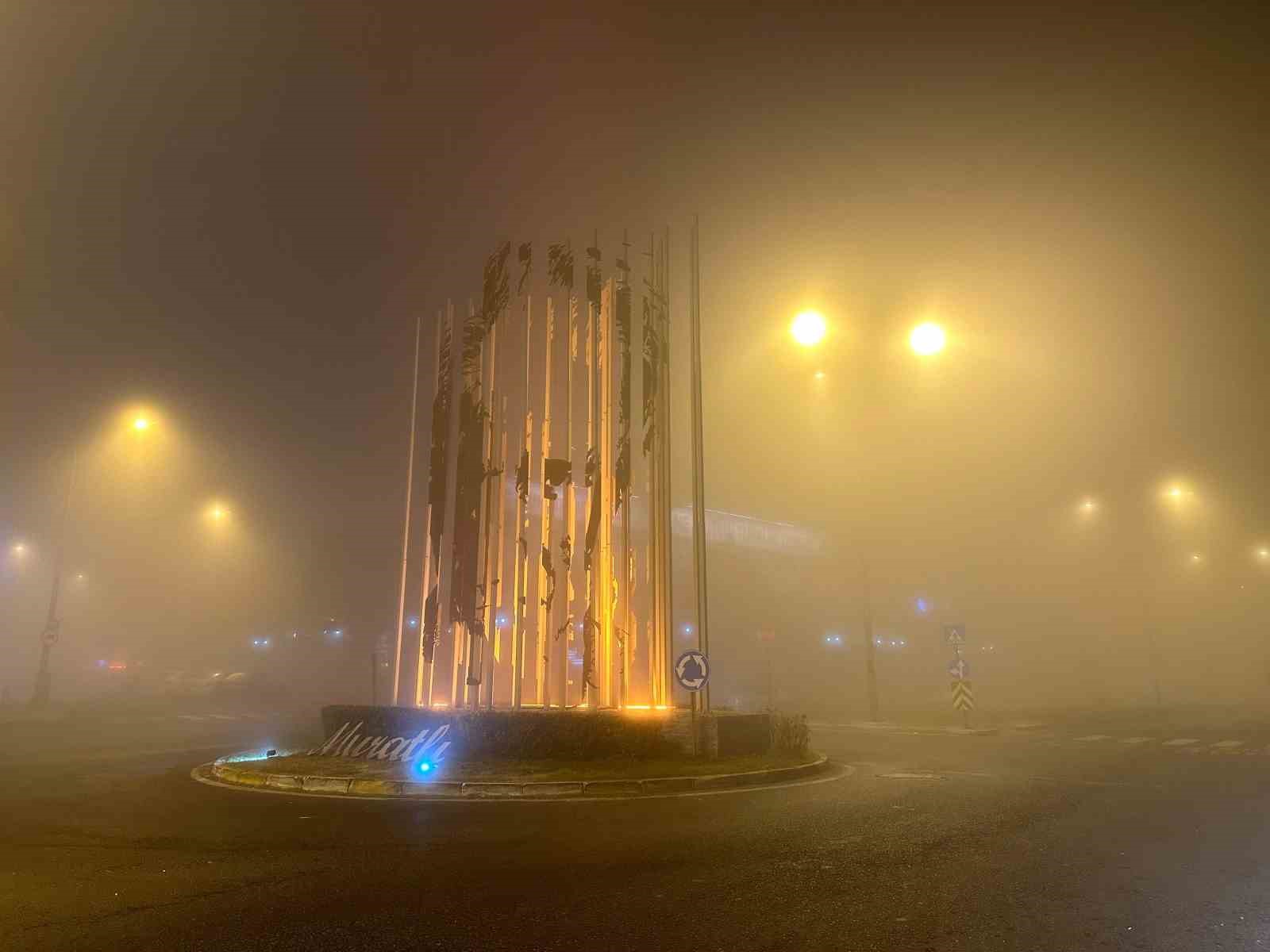 Tekirdağ’da gece sis etkili oldu