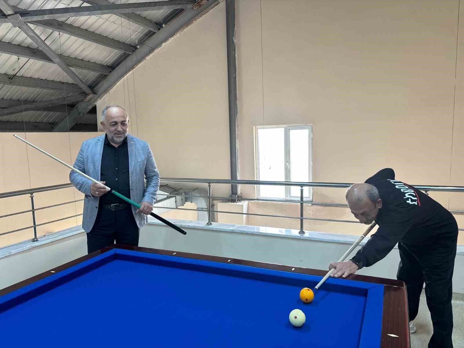 Gençlik ve Spor İl Müdürlüğü bünyesinde ilk kez bilardo eğitimleri başlatıldı