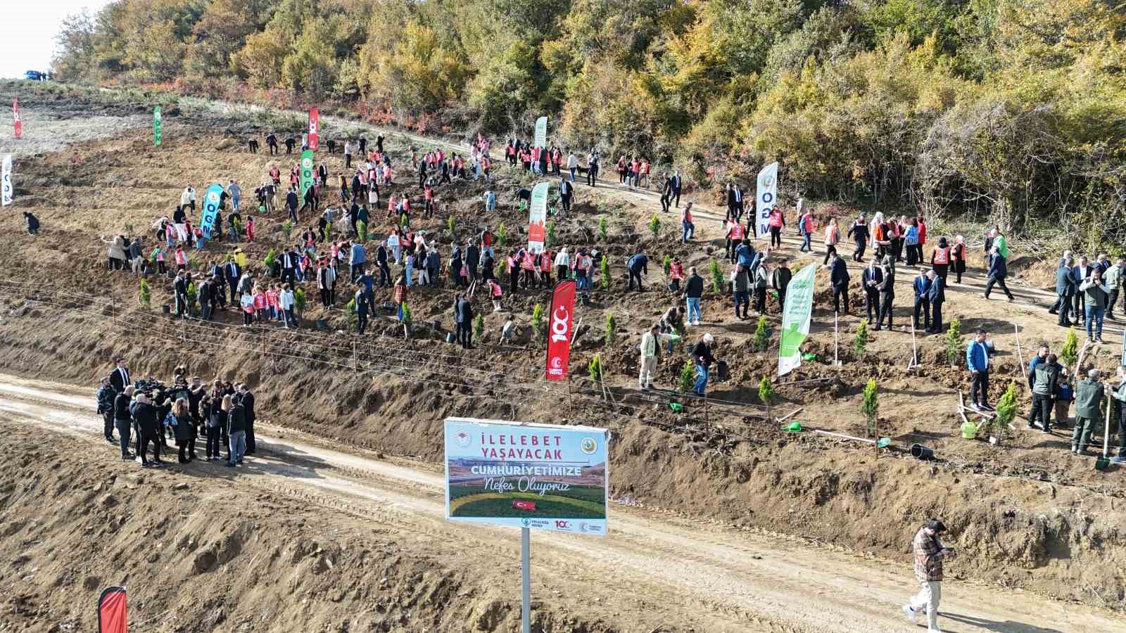 &quot;81 İlde 81 Orman&quot; projesinin ilk fidanları toprakla buluştu