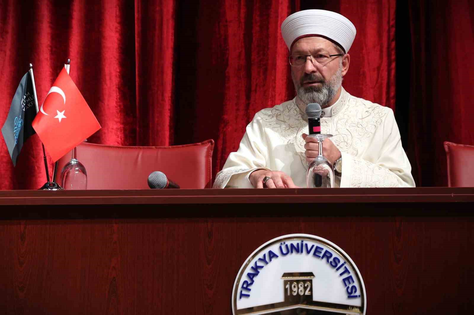 Diyanet İşleri Başkanı Erbaş: “Kudüs’ün işgalden kurtulması için müslümanların birlik, beraberlik içerisinde hareket etmesi lazım”