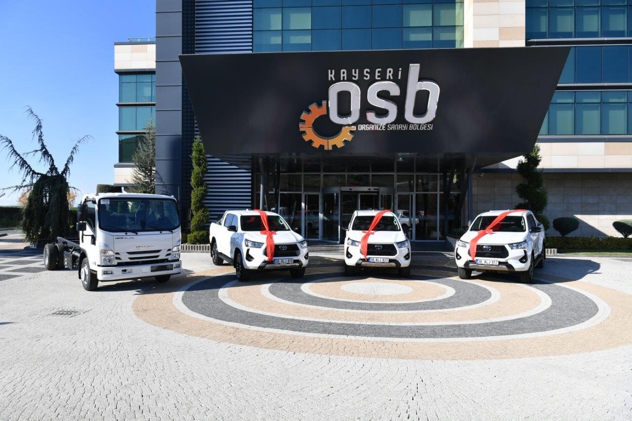 Kayseri OSB filosuna 4 yeni hizmet aracı daha eklendi
