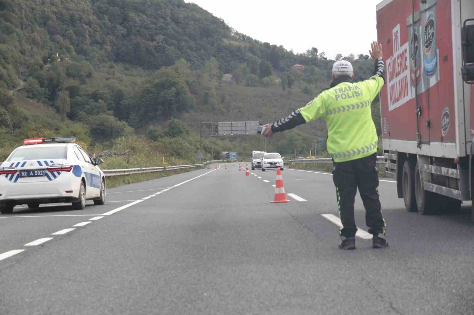 Ordu’da bir haftada yaklaşık 17 bin araç ve sürücüsü denetlendi