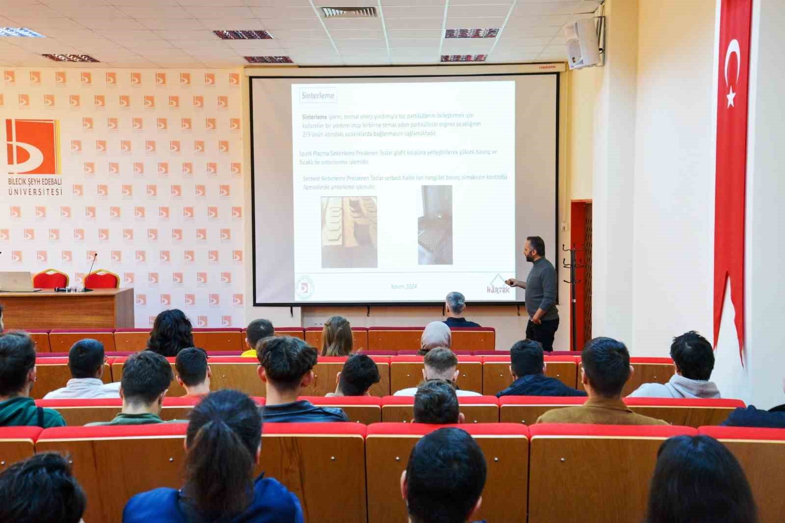 BŞEÜ’de ‘Doğal Taş İmalat Sektöründe Toz Metalurjisi’ semineri düzenlendi