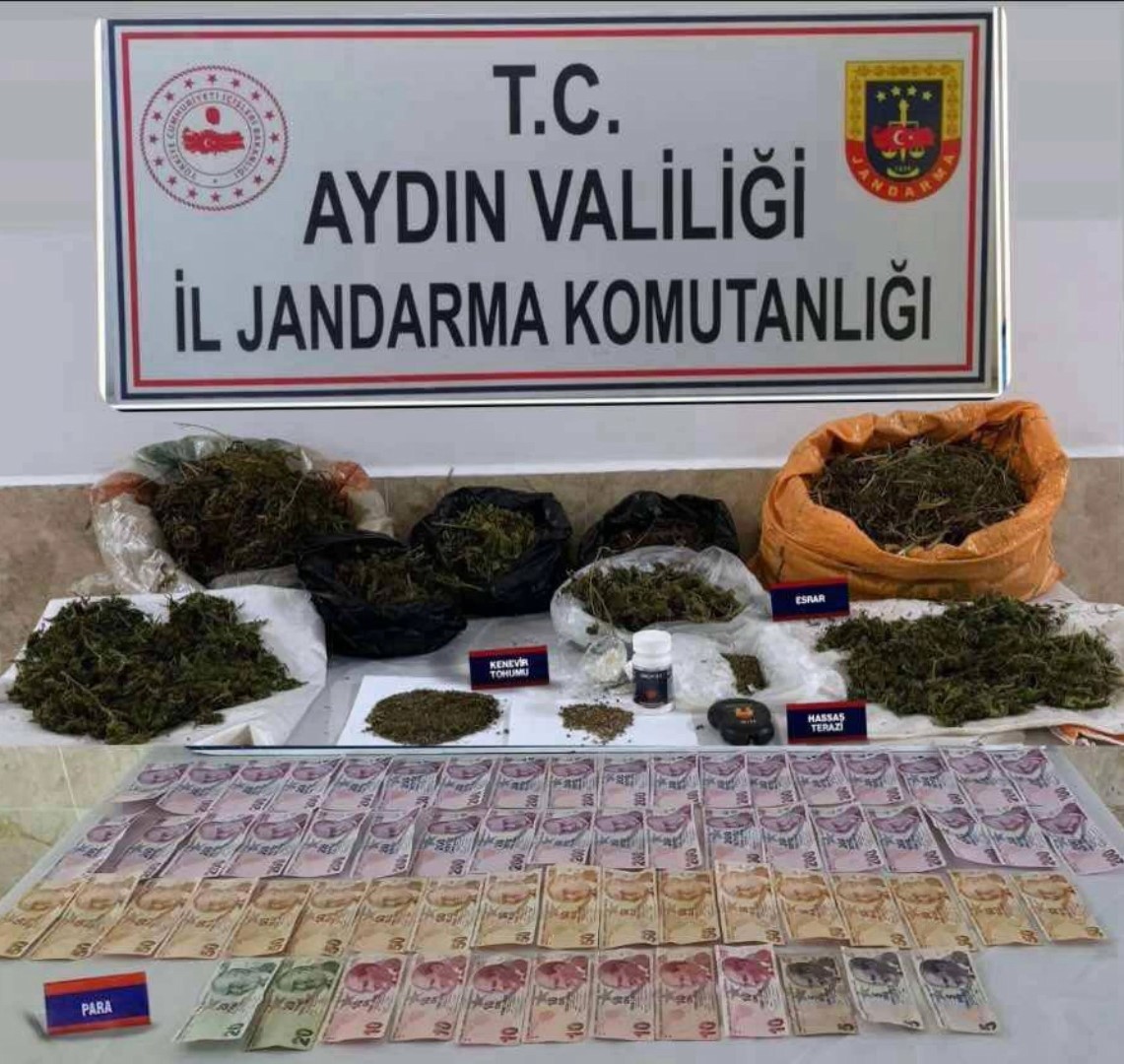 Aydın’da jandarma ekiplerinden uyuşturucu operasyonları: 33 gözaltı