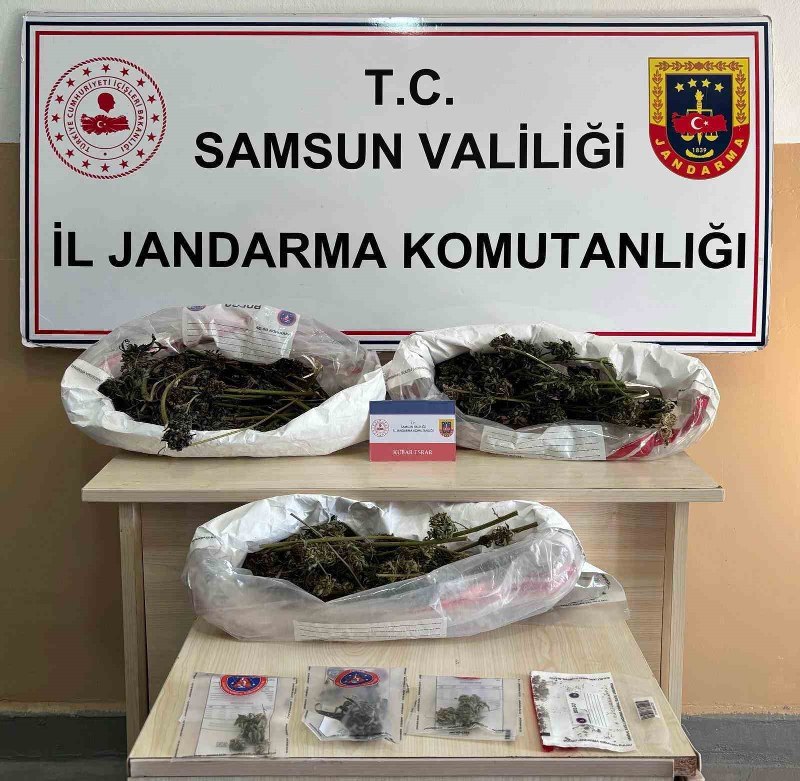 Jandarma 627 gram kubar esrar ele geçirdi