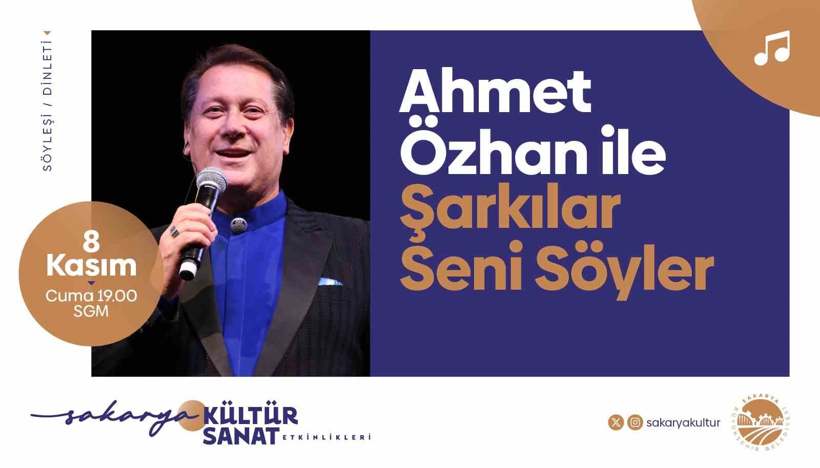 Ahmet Özhan Sakarya’da sanatseverlerle buluşacak
