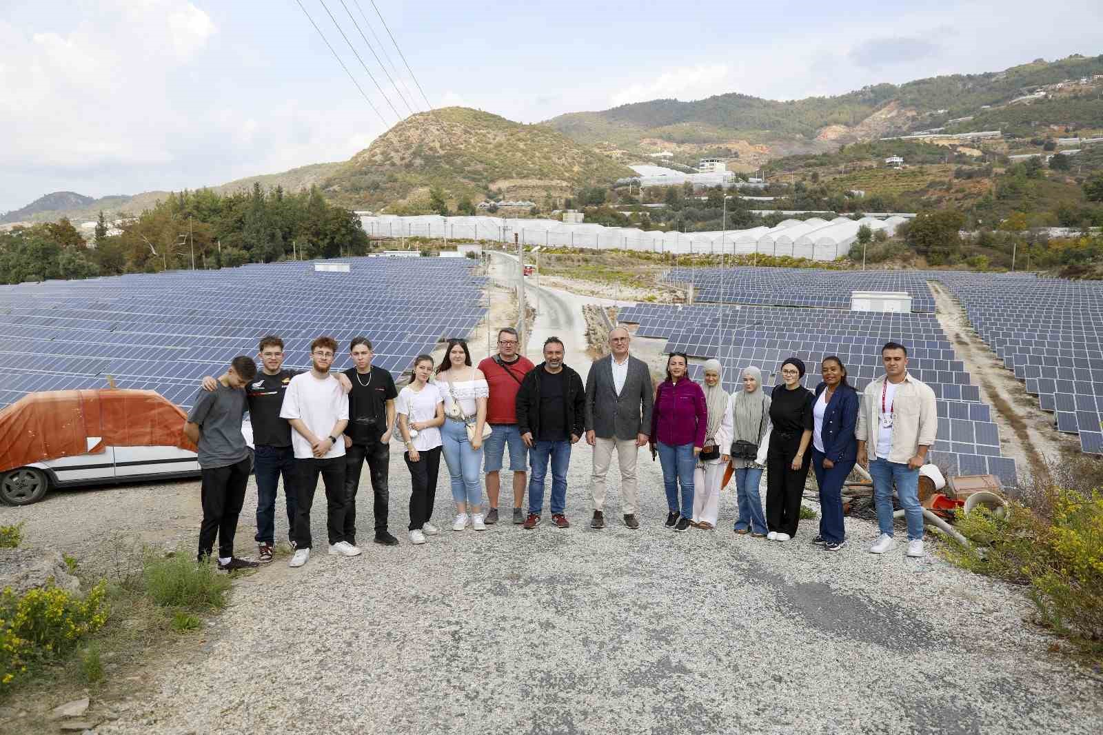 Alanya’ya gelen Alman öğrenciler sürdürülebilir enerji üzerine çalışmalarını tamamladı