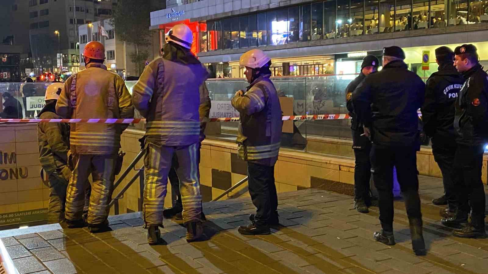 Seyrantepe-Hacıosman Metro Hattı’nın Taksim durağında intihar