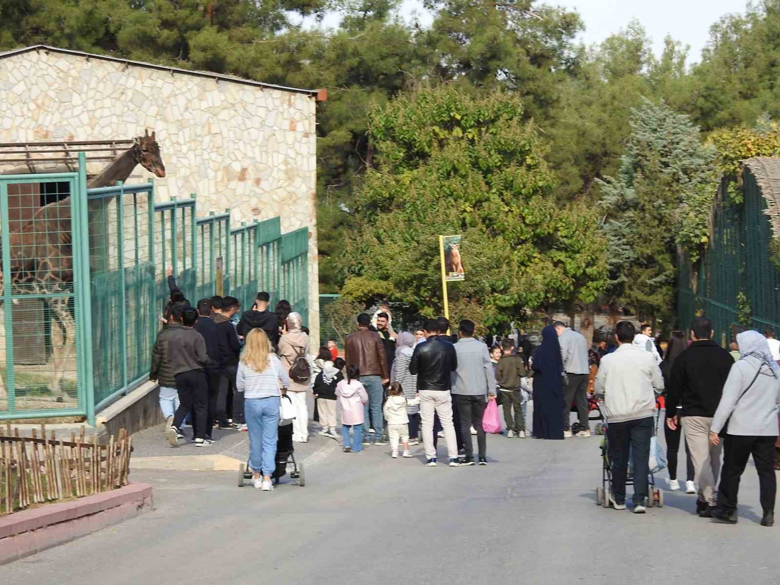 Gaziantep Doğal Yaşam Parkı’na ara tatilde ziyaretçi akını
