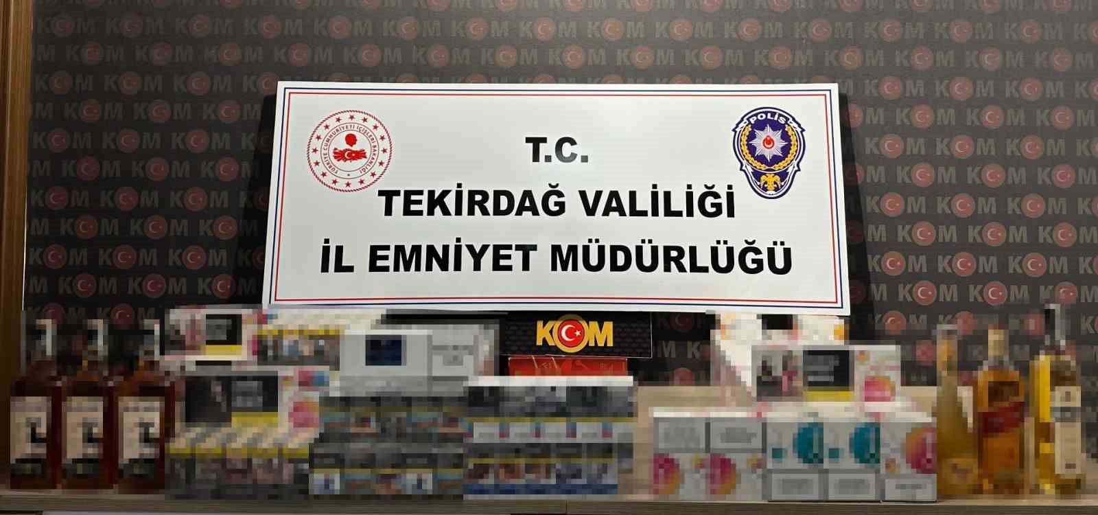 Tekirdağ merkezli dev ka&ccedil;ak&ccedil;ılık operasyonu: 5 ilde 13 adrese baskında 4 kişi tutuklandı
