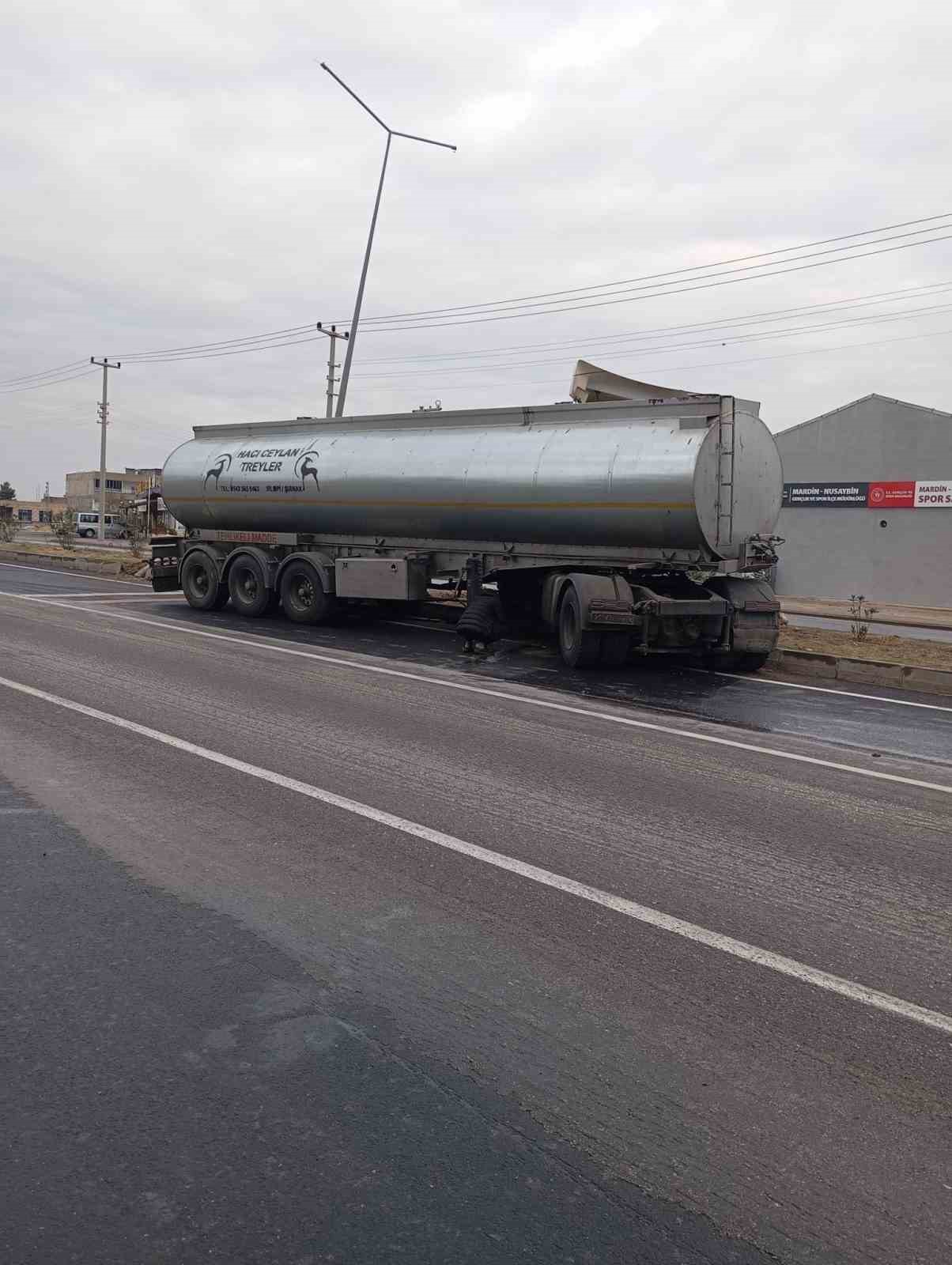 Mardin’de tanker refüje çıktı

