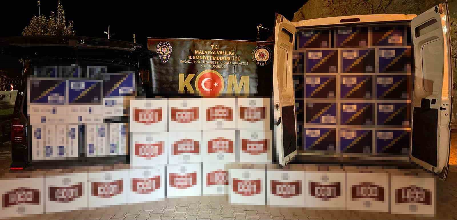 Malatya&rsquo;da 2 milyon 380 bin adet ka&ccedil;ak makaron ele ge&ccedil;irildi
