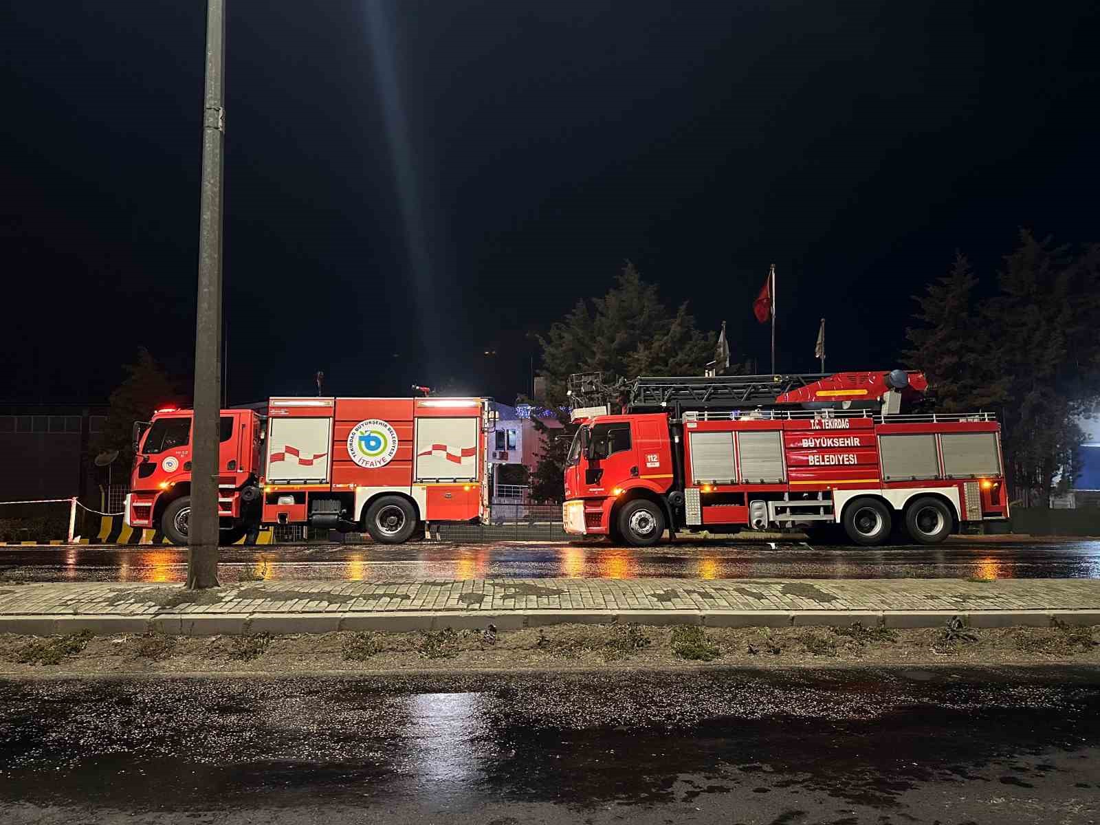 Tekirdağ’da kimyasal fabrikasında korkutan patlama