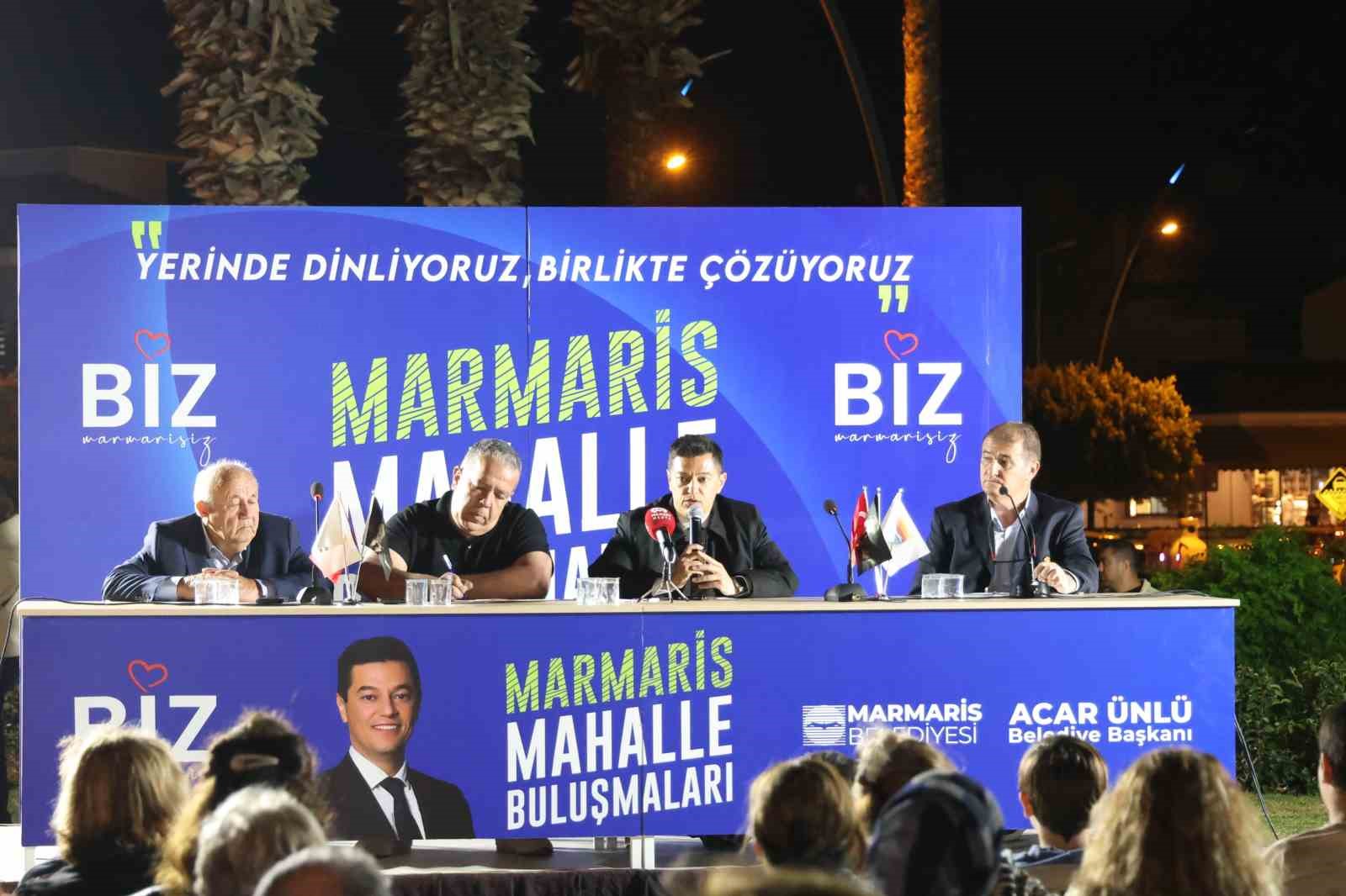 Marmaris’te mahalle buluşmaları İçmeler’de başladı